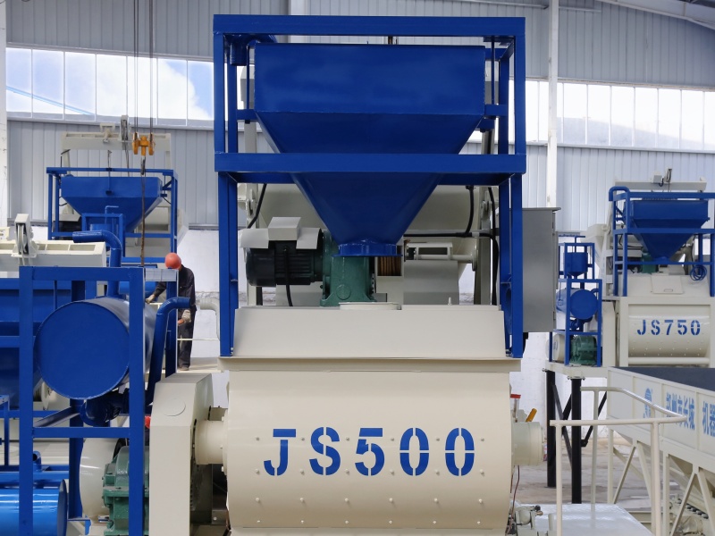 JS500 Twin Shaft Concrete Mixer