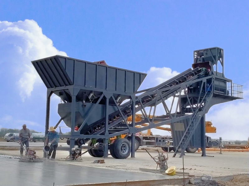 YHZS25 25m3/h Mobile Concrete Batching Plant