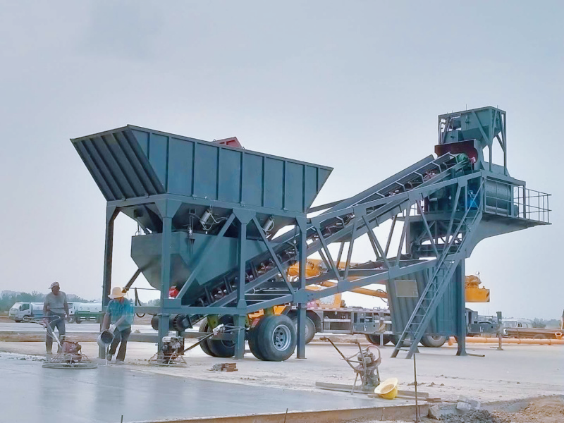 YHZS50 50m3/h Mobile Concrete Batching Plant