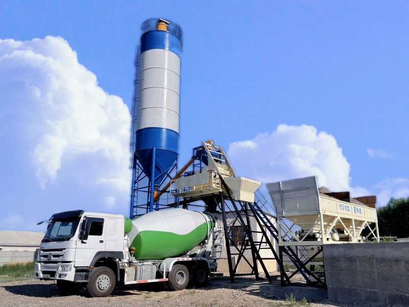 HZS25 concrete mixing plant exported to Tanzania